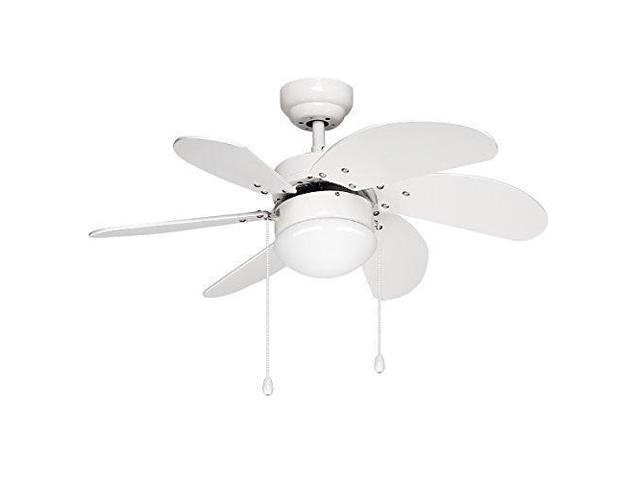Le 30 Inch Indoor Ceiling Fan 6 Blades Reversible Classic Fan