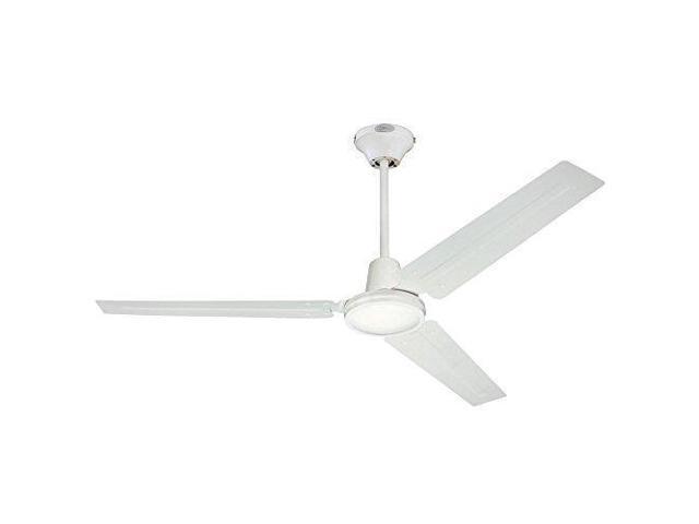 Westinghouse Lighting 7812700 Industrial 56 Inch Three Blade Indoor Ceiling Fan White With White Steel Blades