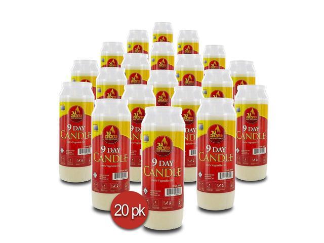 3 Day Yartzeit Candle Kosher Yahrtzeit Memorial and Yom Kippur Candle in Plastic Holder