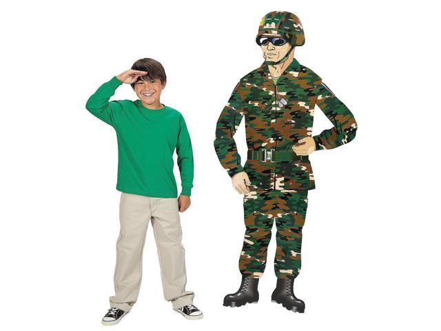 Fun Express Large Camo Army Guy Jointed Cutout For Birthday Party Decor Wall Decor Cutouts Birthday 1 Piece