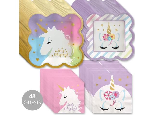 Unicorn With Gold Foil Magical Rainbow Unicorn Baby Shower Or