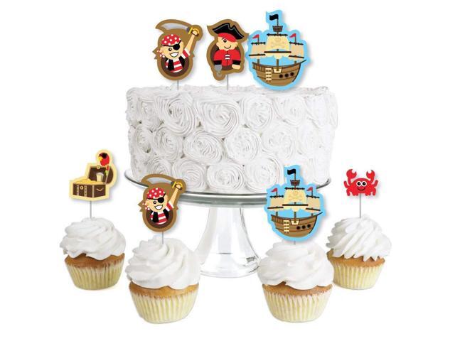 Robots Baby Shower or Birthday Party Clear Treat Picks Dessert Cupcake Toppers Set of 24