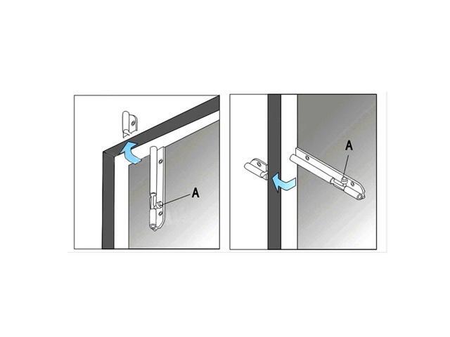 Uxcell a15121800ux0734 Barrel Bolt 4 inch Stainless Steel Automatic Door Safty Latch Lock Barrel Bolt 2Pcs
