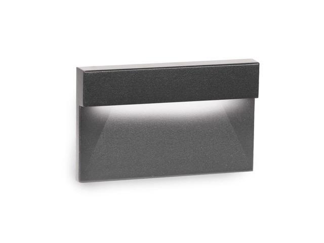 WAC Lighting 4031-27WT LED Low Voltage Horizontal Scoop Step and Wall Light 2700K White