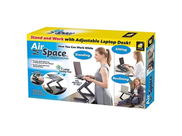Official As Seen On Tv Air Space Laptop Desk By Bulbhead Adjule Stand Computer Has Built In Cooling Fan And S Flat