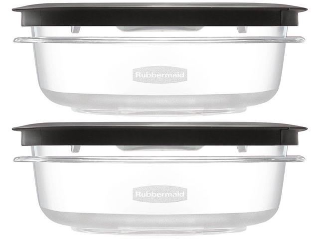 Rubbermaid Premier Food Storage Container Grey 3 Cups Pack Of 2 Newegg Com