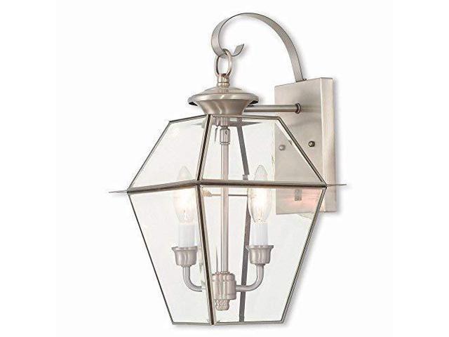 Livex Lighting 2281 91 Westover 2 Light Bn Outdoor Wall