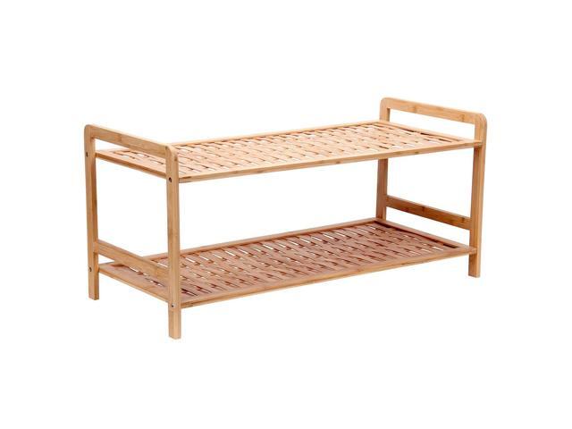 Wood 11.5 Wide Household Essentials 24221-1 Glidez 2-Tier Sliding Cabinet Organizer