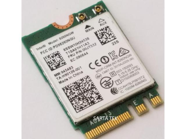 01AX702 New Intel Dual Band Wireless-AC 8265NGW BT NGFF OEM P//N 851592-001