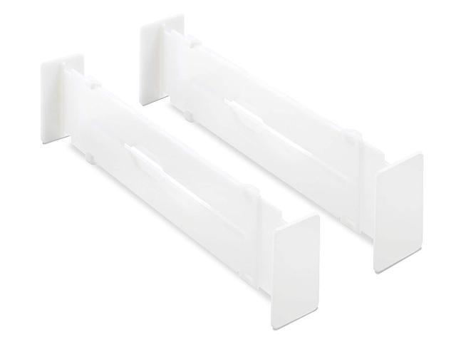 Whitmor Adjustable Drawer Dividers Drawer Organizers White