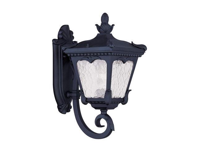 Black Livex Lighting 7851-04 Oxford 1 Light Outdoor Wall Lantern