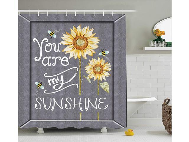 Ambesonne Love Signs Decorations Collection You Are My Sunshine