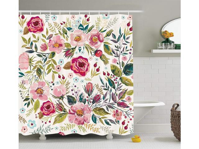 Ambesonne Floral Shower Curtain By Shabby Chic Flowers Roses