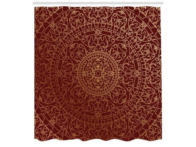 Ambesonne Maroon Shower Curtain By Antique Arabic Artwork