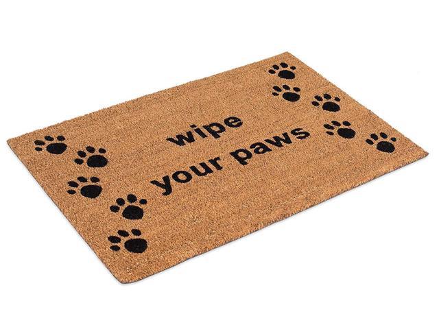 Birdrock Home 18 X 30 Wipe Your Paws Coir Doormat Natural Fibers Outdoor Doormat Keeps Your Floors Clean Decorative Design Dog Doormat