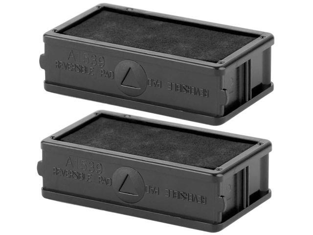 Excelmark A1539 Self Inking Stamp Ink Refill Black Set Of 2 Double Sided Pads Excelmark A1539 Self Inking Stamp Ink Refill Black Set Of 2 Double Sided Pads