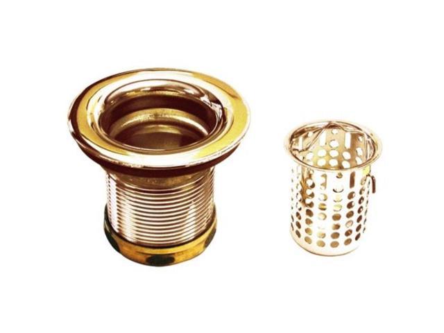 Belle Foret Bfnbbs2pb Junior Kitchen Sink Basket Strainer Polished Brass Newegg Com