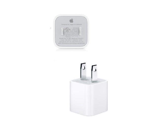 OEM For Apple iPhone 5W USB Wall Charger Cube Power Adapter Plug Lot Of 2 