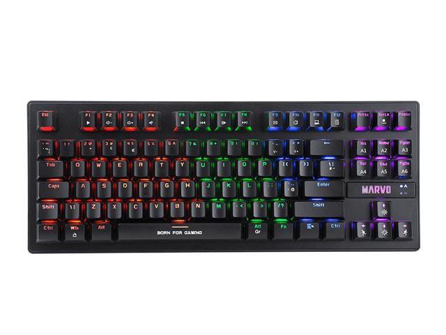 Marvo Scorpion KG901 Wired Mechanical Blue switches 87-key TKL, LED ...