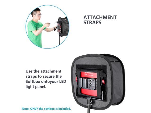 Inner 5.6x6.8 inches Outer 16x6.9 inches with Strap Attachment and Carrying Bag for Photo Studio Portrait Video Shooting Neewer Collapsible Softbox Diffuser for 660 LED Panel