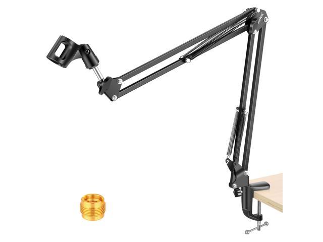NEEWER Adjustable Microphone Suspension Boom Scissor Arm Stand, Max Load 1 KG Compact Mic Stand for Radio Broadcasting, Voice-Over, Stage and TV Stations, Compatible with Blue Yeti Snowball Yeti X,etc