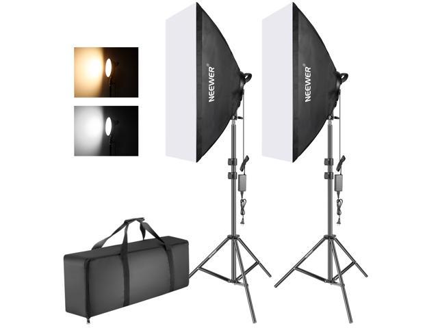 LINCO LED Softbox Photography Lighting Kit 20x28 Professional Photography Studio Light Equipment with High Lumens Corn LED Bulb for Portraits Video Shooting AM289 