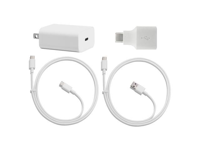 official google pixel, pixel 2, pixel 2 xl  quick fast data charging cables with google 18w charger and google adapter  complete kit