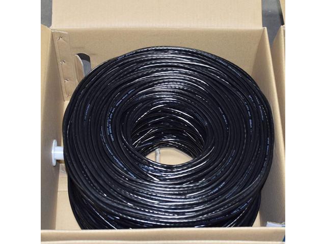 Premiertek CAT6-CCA-1KFT-BK 1000Ft Cat6 Black Utp 23Awg Cca Network ...