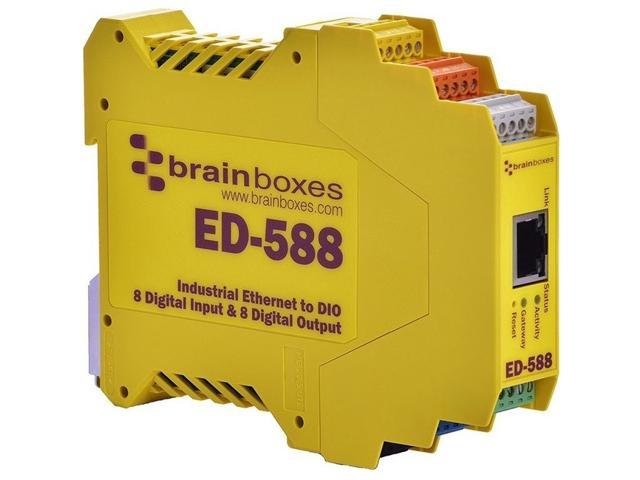 Brainboxes ED-588 Ethernet to Digital IO 8 Inputs + 8 Outputs