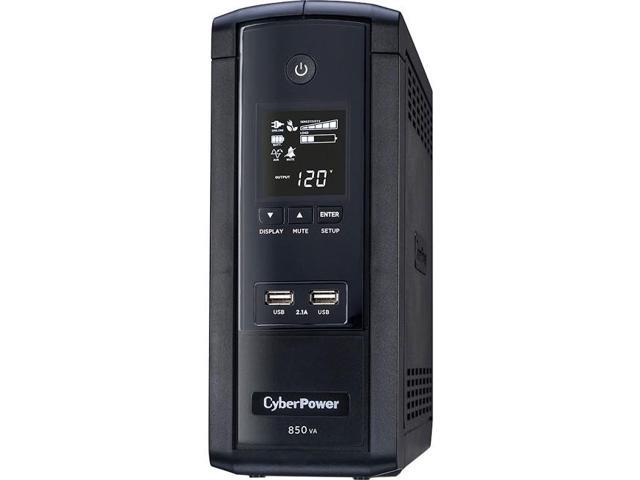 CyberPower BRG850AVRLCD 850 VA / 510 Watts, 10 Outlets, AVR