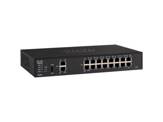 Cisco RV345 Router - 18 Ports - Management Port - SlotsGigabit Ethernet - Rack-mountable