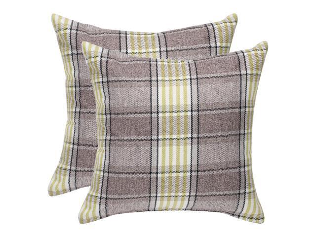 Buffalo Check Plaid Throw Pillow Covers Cotton Linen Classic Retro