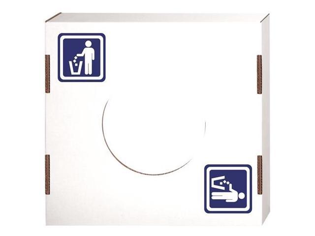 Photo 1 of Bankers Box Waste and Recycling Bin Lids, Rectangular - Corrugated Paper, 3.13 x 18.50 x 19.25, White - 10/Carton