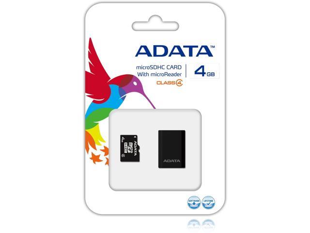 Adata AUSDH4GCL4-RM3BKBL 4 GB microSDHC
