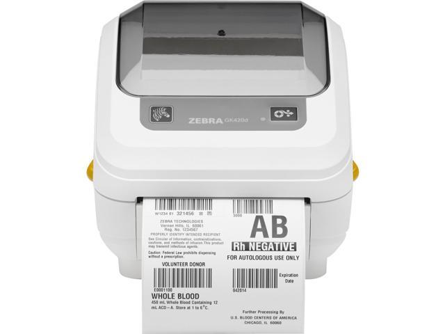 Zebra Gk420d Direct Thermal Printer Monochrome Desktop Label Print 6419