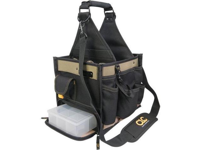 Custom Leathercraft CLC 1528-23 Pocket Large Electrician Tool Box Bag Carrier