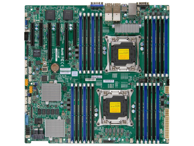 Intel C612 Supermicro X10DRC-LN4+ Server Motherboard - Intel C612 Chipset - Socket ...