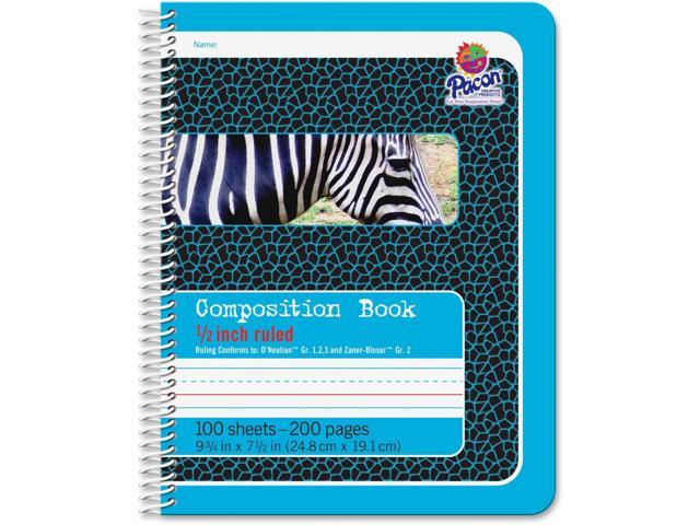 Photo 1 of **NON-REFUNDABLE, 4-PACK***
Pacon Primary Composition Spiral Book 1/2-in. Ruled, 100 Sheets, Blue (2429)