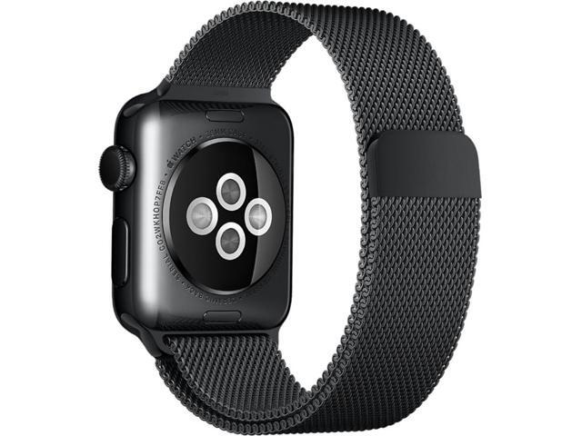 38mm space black milanese loop