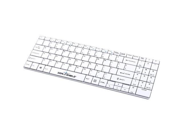 SEAL SHIELD Clean Wipe Waterproof Keyboard SSKSV099UK White Wired ...