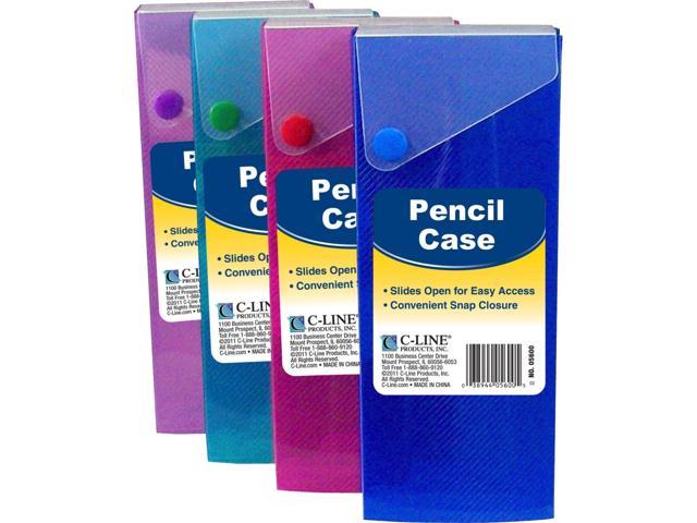 Photo 1 of C-Line Products Slider Pencil Case, 24PK  Pencil Case (Color May Vary)