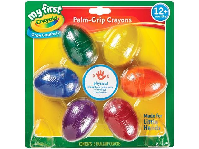 Crayola My First Palm-grip Crayons Art Tools 6 Count Designed for