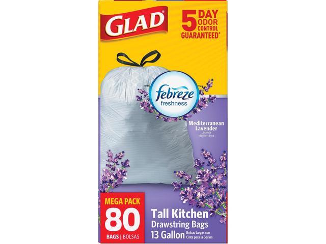 Glad Lavender Scent 13-gal Kitchen Trash Bags 