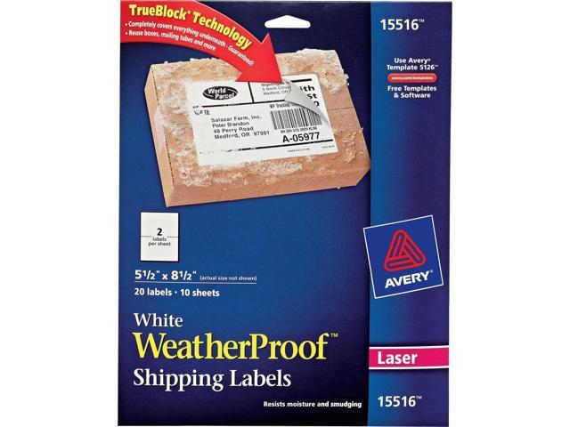 Photo 1 of Avery Weatherproof Mailing Labels