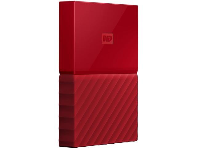 WD 2TB My Passport Portable Hard Drive USB 3.0 Model WDBS4B0020BRD-WESN Red