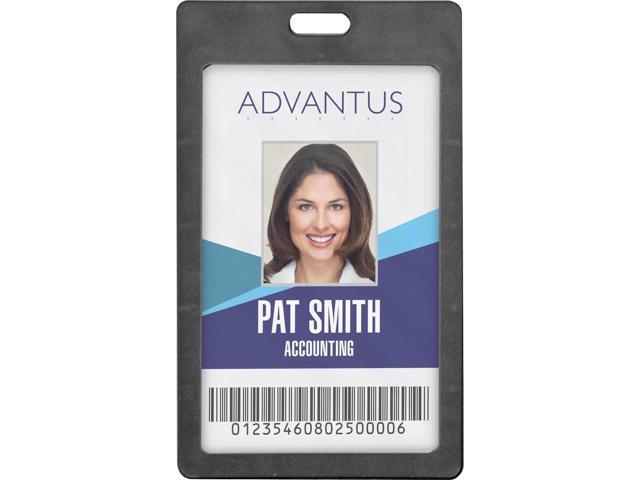 Advantus Vertical Rigid ID Badge Holder - Newegg.com