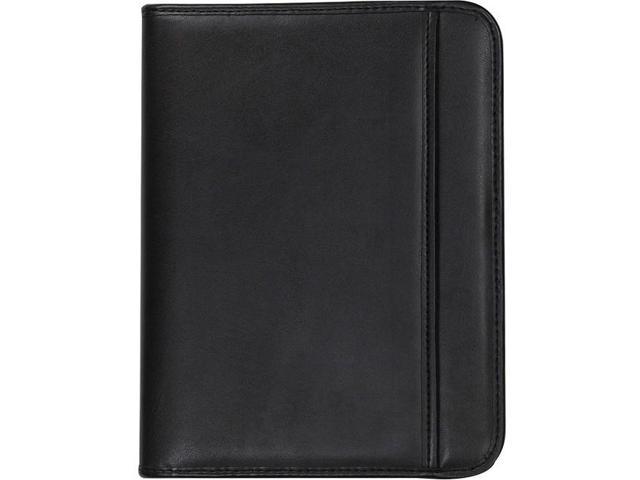 Samsill Junior Professional Padfolio with Secure Zippered Closure 10.1 Inch Tablet Sleeve and 7 by 10 Inch Notepad Black Junior 70821