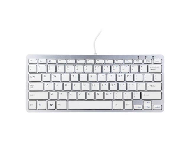 fabriek analogie Beukende R-Go Tools Compact Ergonomic Wired Keyboard, QWERTY, White - Newegg.com