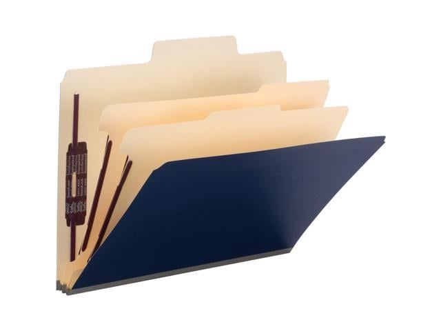 Blue 2 Dividers 14045 Letter Size 2/5-Cut Tab 2 Expansion 10 per Box Smead Poly Classification Folder