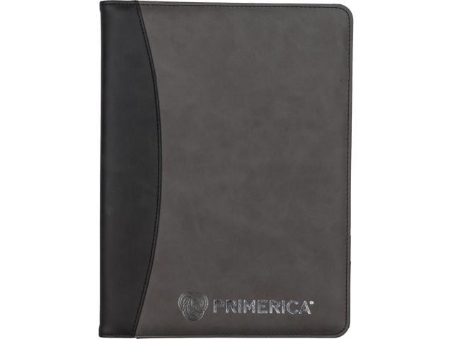 Samsill Two-Tone Padfolio, Organizer, Notepad - Black/Gray - Newegg.com